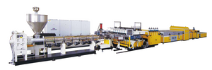 PP/PE Plastic Hollow Cross Section Plate Production Line 