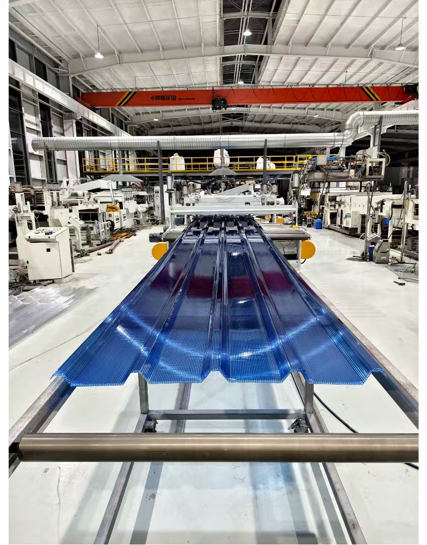 Jwell PC Hollow Plate/U Shaped/U Locked Plate Extruder Machine Plastic Hollow Plate Extrusion Machine