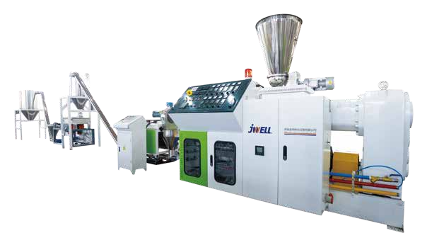 PVC Counter Conical Twin-screw Pelletizing Extrusion Line