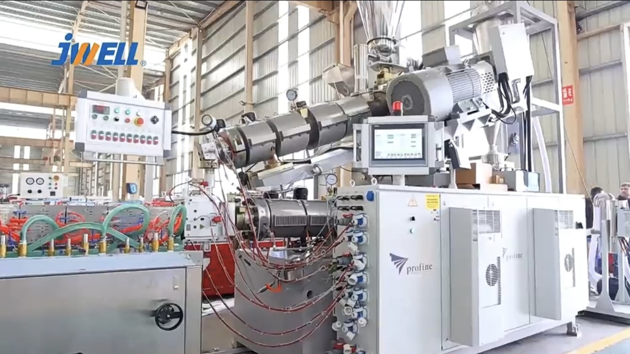 JWELL PVC High Speed Profile Extruder Machine Line Plastic Extruder Manufacturer