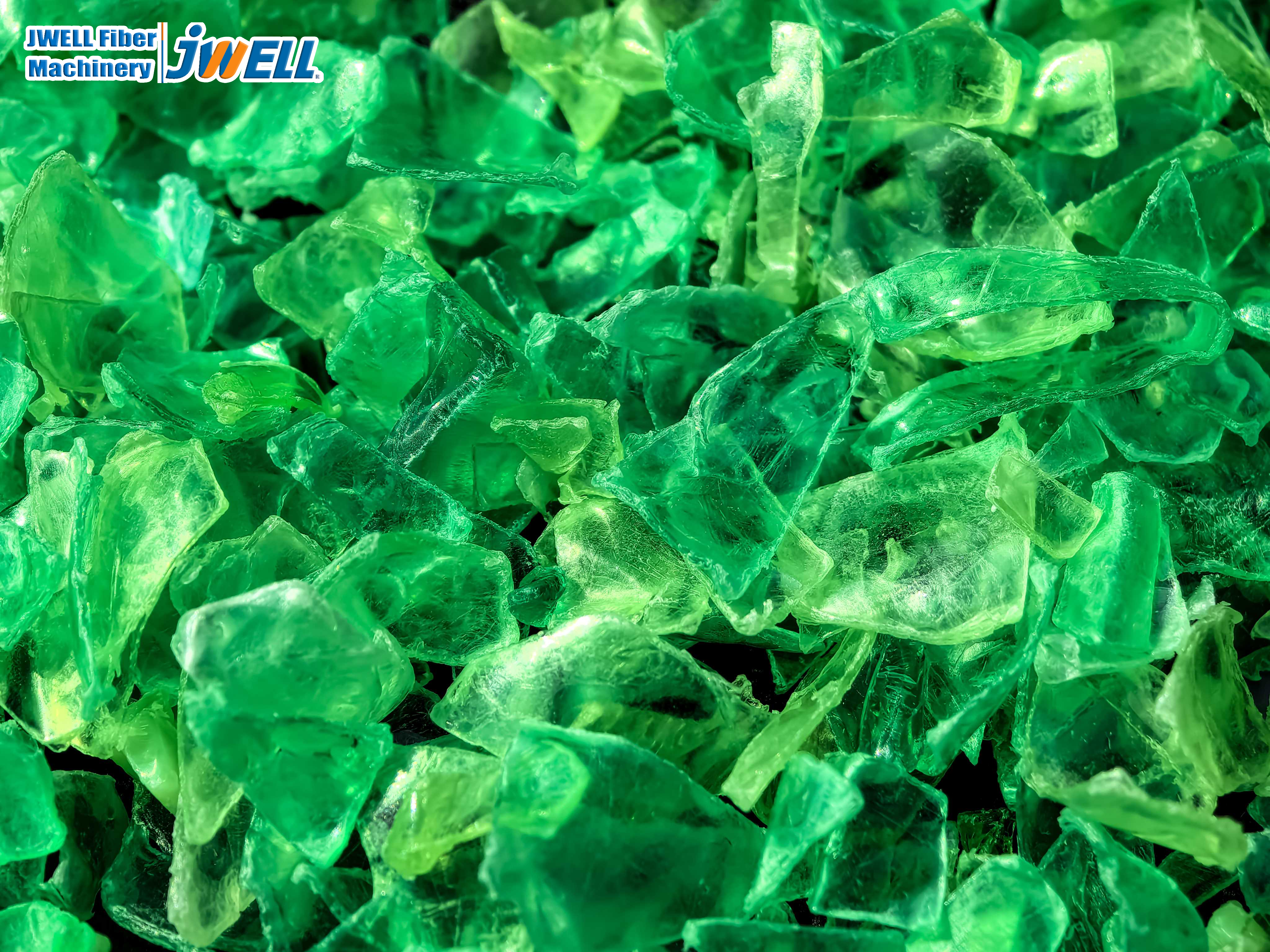 Recycled PET Bottle Flakes(Green Flakes)