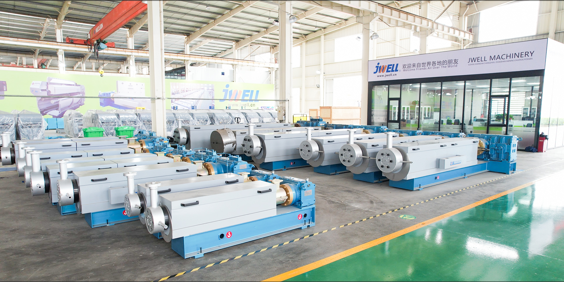 Extruder assembly area