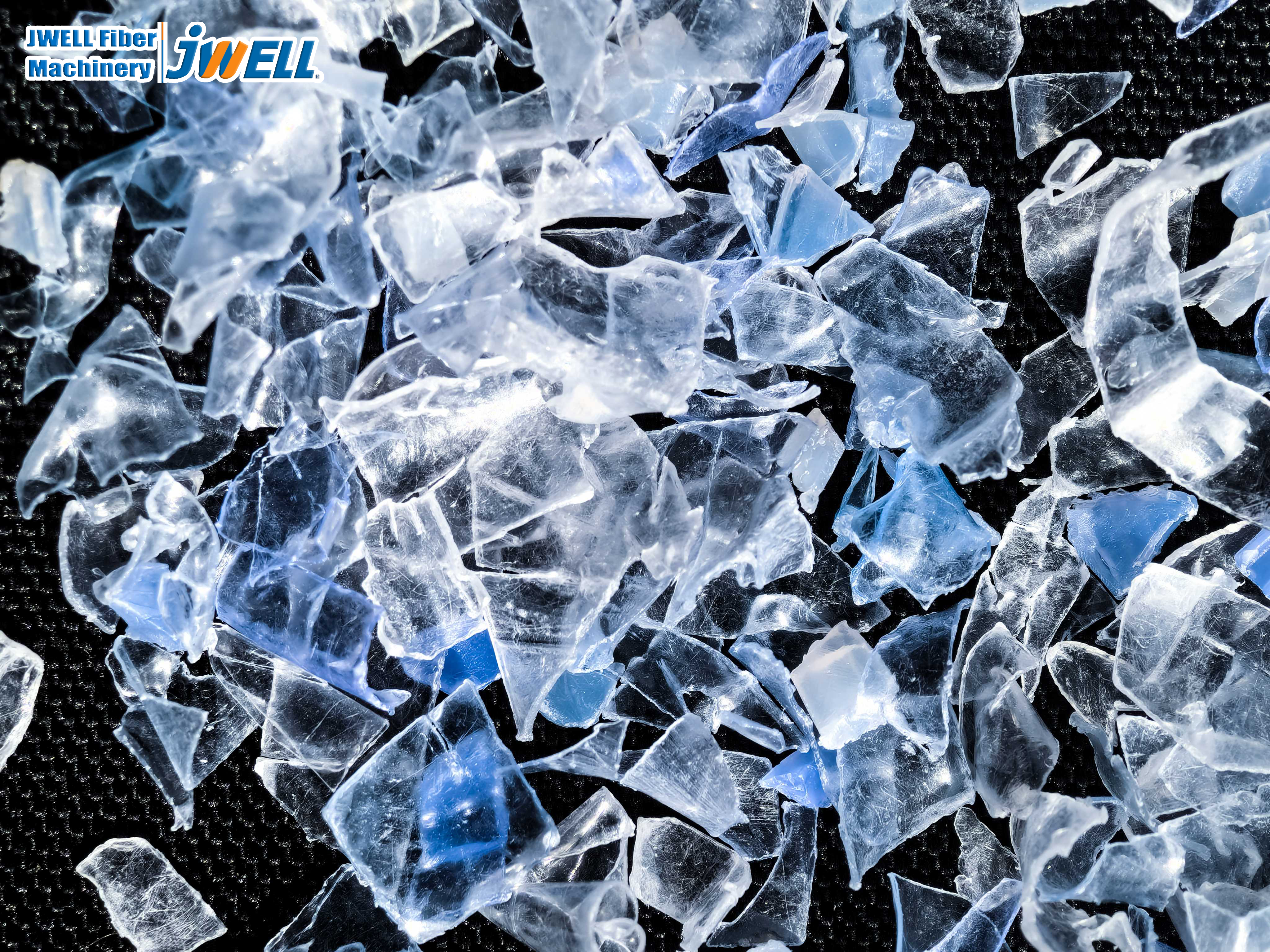 Recycled PET Bottle Flakes(Blue Flakes)