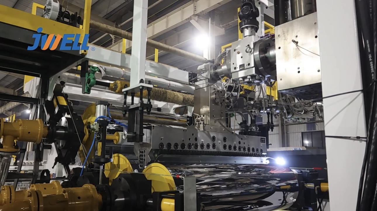 Jwell Single Screw Extruder PET/PLA Sheet Extrusion Machine High Capacity Plastic Extruder Machine