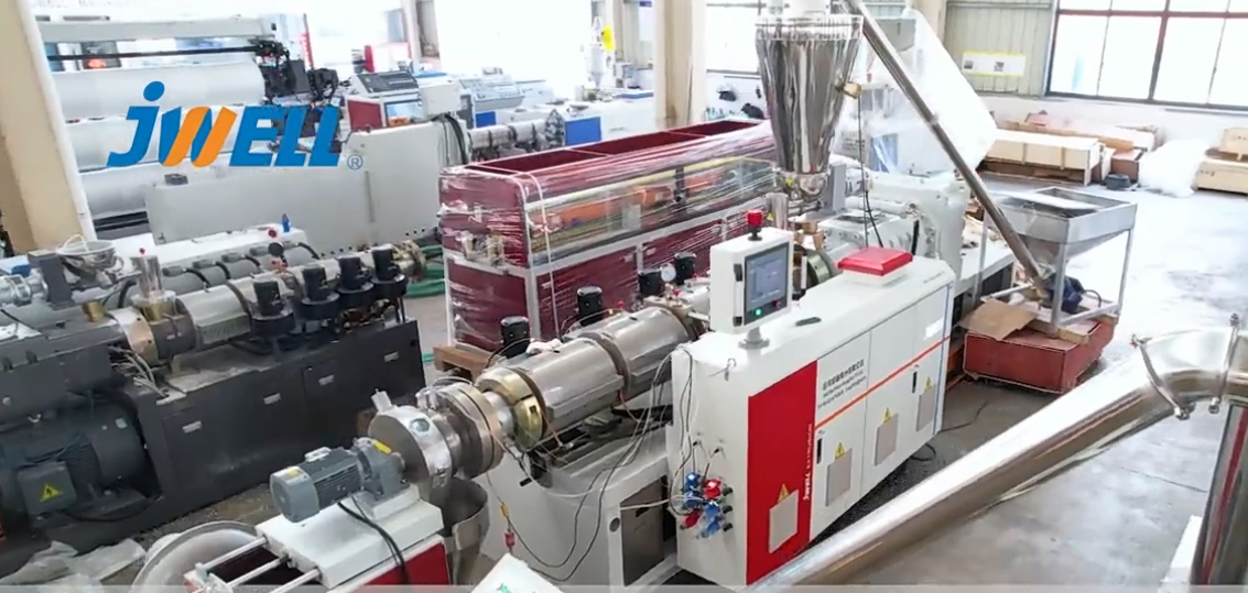 Jwell Extruder Machinery Counter Conical Twin Screw Extruders PVC Pelletizier/Granulator Machine 
