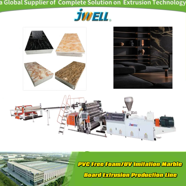 Plastic UPVC/PVC/UV Artificial Imitation Marbles Sheet Panel Decoration Floor Board Tile Extruder Marble Stone Sheet Floor/ PVC Tile Making Machine