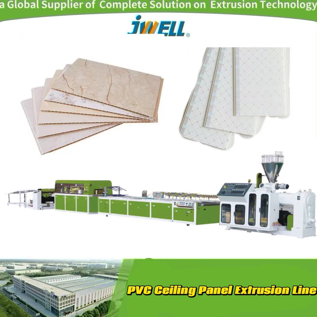 Full Automatic PVC Ceiling Panel Wall Panel Production Line For Interior Decoration